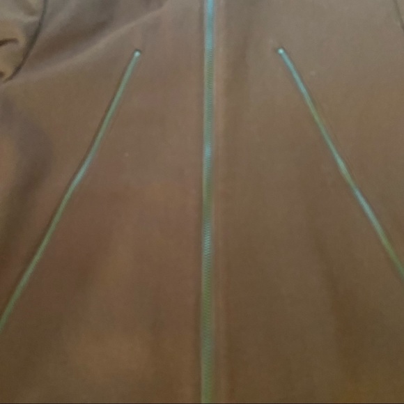 Vintage Harve Bernard wool blend jacket with zippers sz 6 brown shoulder pads - Picture 12 of 15